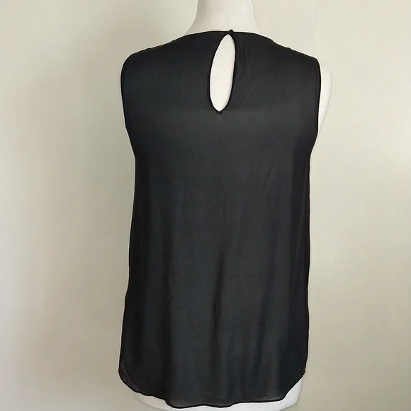 Vince black silk tank top - Picture 2 of 11